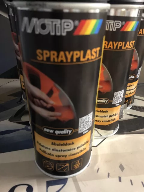 6x Motip Sprayplast schwarz matt Felgenfolie 400 ml Sprühfolie 396519 2