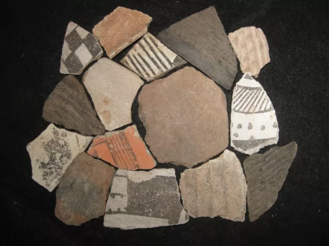Arizona Anasazi Pottery Shards, Prehistoric Indian Artifacts FREE SHIPPING #PS20