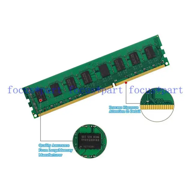 Kingston DDR3 1333 MHz PC3-10600 240PIN Escritorio DIMM Memoria 8GB Modelo 2Rx8 1.5V 2