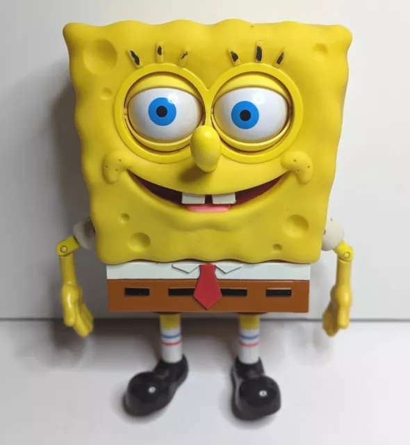 Spongebuddy Squarepants 10" Spongebob SQUISHY Talking Figure 50+ Sounds Works