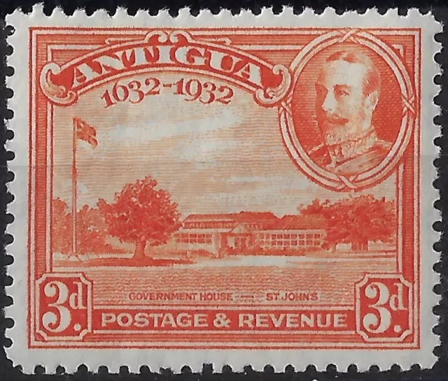 Antigua 1932 KGV 3d orange, sg 86/ Sc 72,VF, CV£8.50  ($10.65)  (a1417