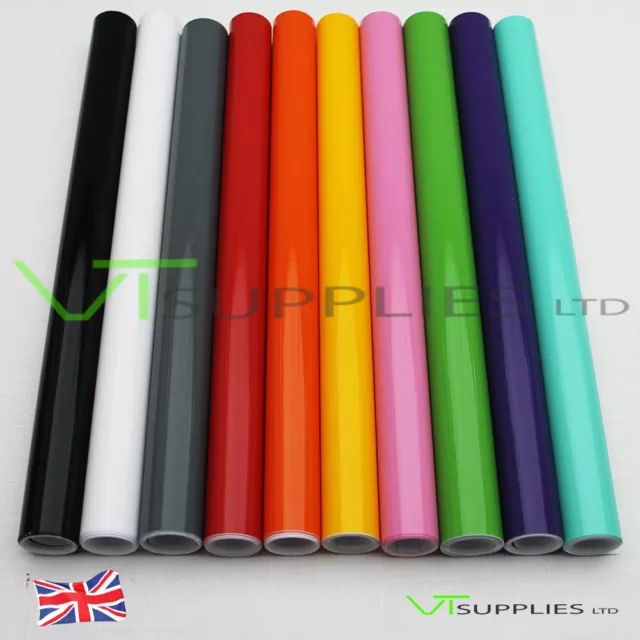 [ Gloss ] Car Vinyl Wrap Air Channel Film All Colours & Sizes + SQUEEGEE TOOL