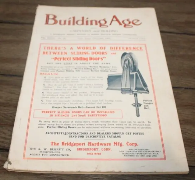 Antique December, 1910 BUILDING AGE MAGAZINE Architecture ADS++ Tools