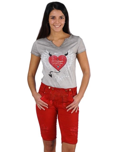 Hangowear Costumi Regionali Donna Bermuda Ovida Rosso