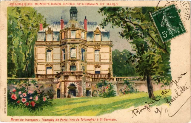 CPA AK Chateau de Monte-Cristo entrance St-GERMAIN and MARLY (358888)