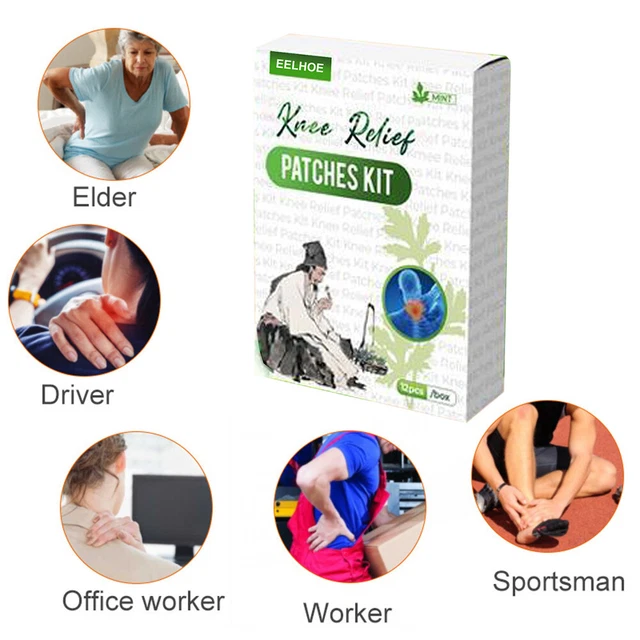 12pcs Knee Medical Plaster Patch Joint Ache Arthritis Wormwood Extract Stickers 8