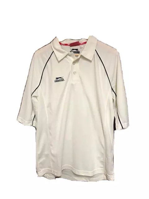 Slazenger Mens Three Quarter Cricket Polo Shirt Medium Casual RRP £19.99