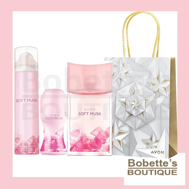 Set Cadeau Avon Soft Musk Delice Velvet Berries : 2 Parfums + Sac Offert - Eau De Toilette Pour Femme 50ml