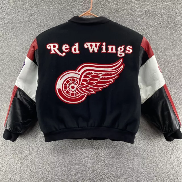 Vintage NHL (Pro Player) - Detroit Red Wings Genuine Leather Jacket 1990s X-Large