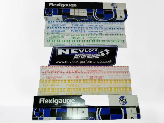 Flexigauge / Plastigauge Miixed Set Green / Red / Blue / Yellow Box Of 8