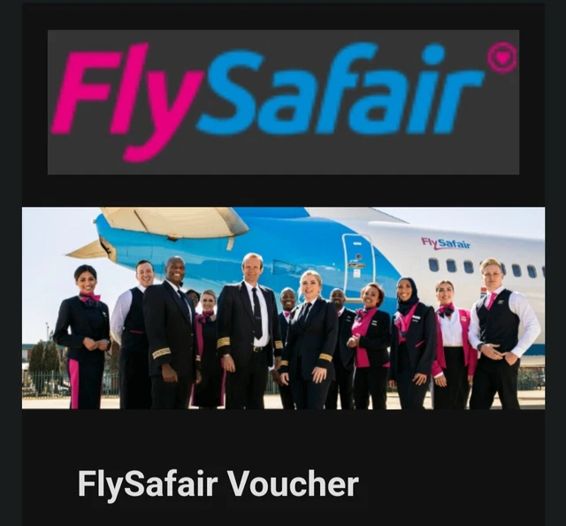 Flysafair airline travel voucher