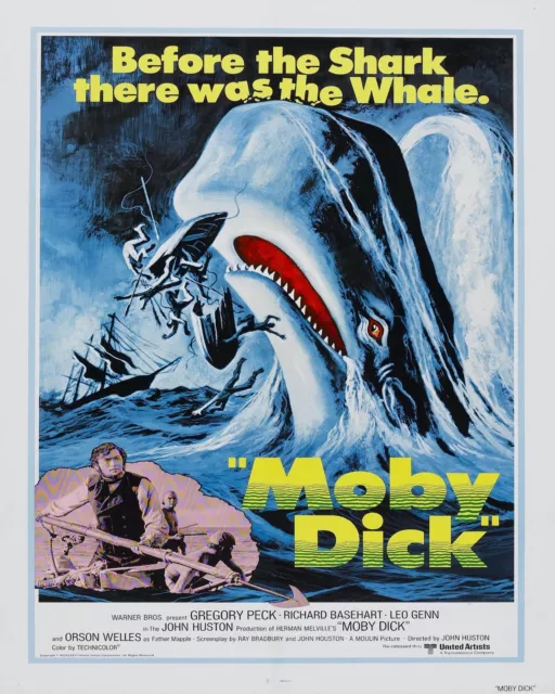 Decoration Poster.Home room art.Interior design.Moby Dick white whale.7399