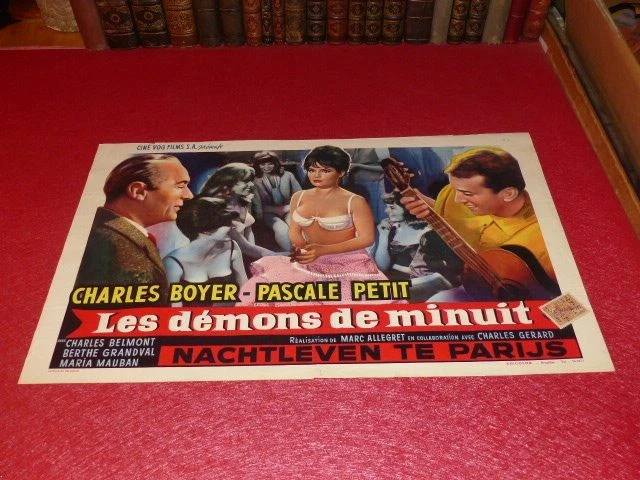 CINEMA AFFICHE ORIGINALE Belge Les Demons De Minuit Charles Boyer
