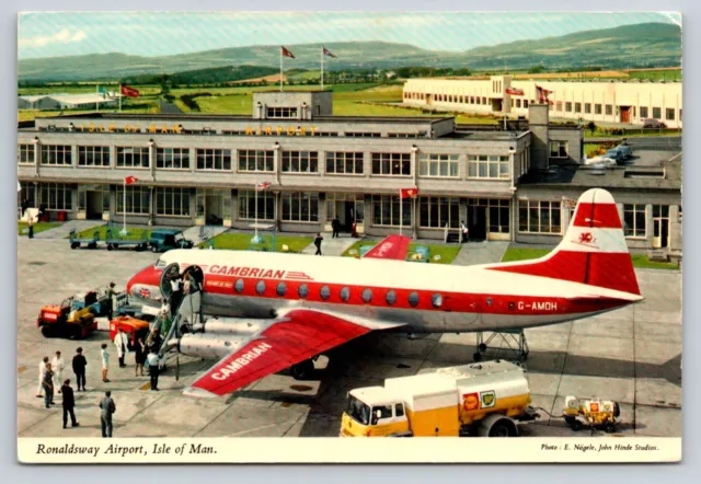 ISLE OF MAN Ronaldsway Airport - With Cambrian Airplane on Runway