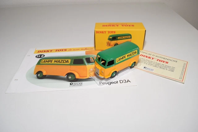 Atlas Dinky Toys 25B 1/43 Fourgon Tole Peugeot D.3.A.LAMPE