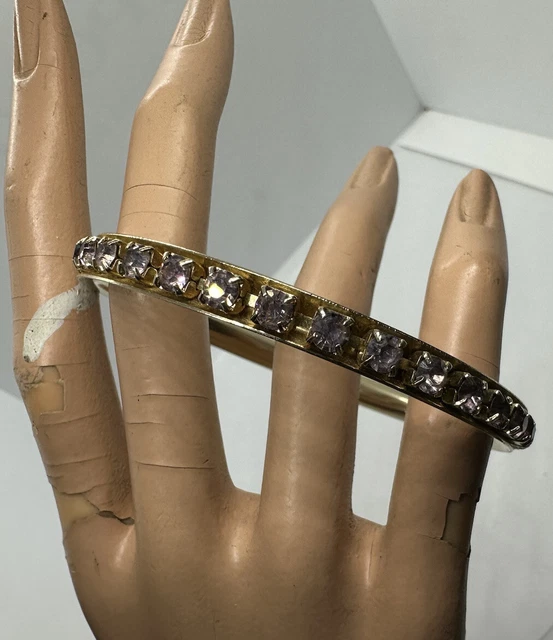 Vintage Antique bangle Bracelet estate find costume jewelry 4