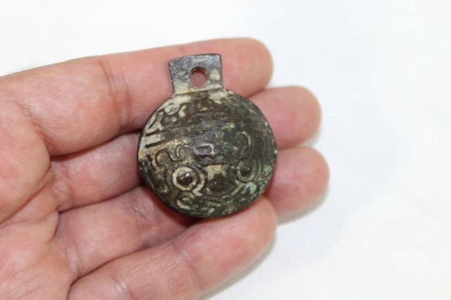 Antique Asian Bronze Horse Sleigh Crotal Bell Ancient Artifact 1.5" Long