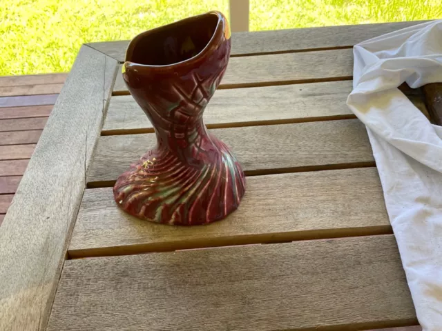 Unique Australian MCP majolica pottery vase- superb condition