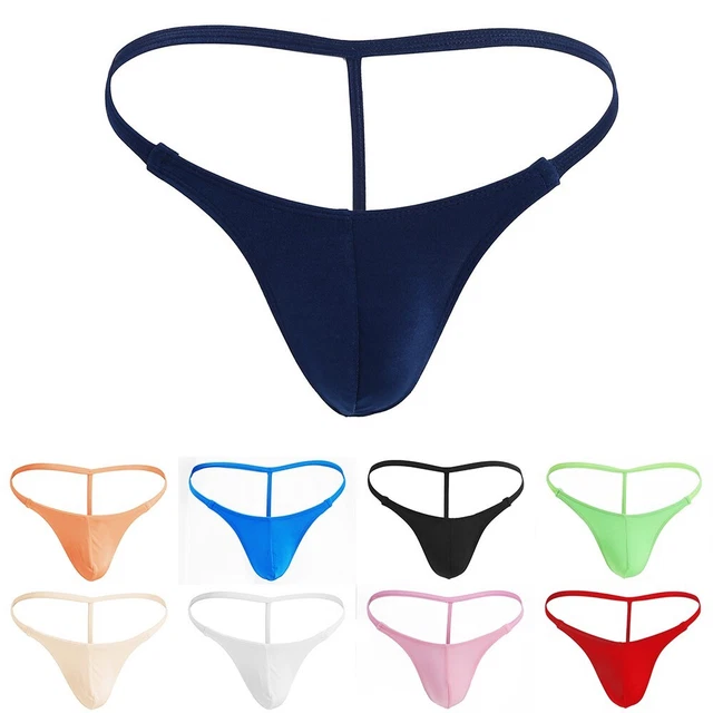 INTIMO T-BACK SLIPS Uomo G-String Micro Thong-Bulge Pouch Low Rise T ...