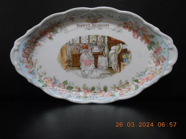 Royal Doulton Brambly Hedge Poppy's Bedroom Oval Dish Wedding Bride Bridesmaids