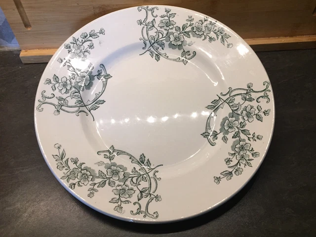 Superbe ancien plat rond bas Pexonne modèle Capri