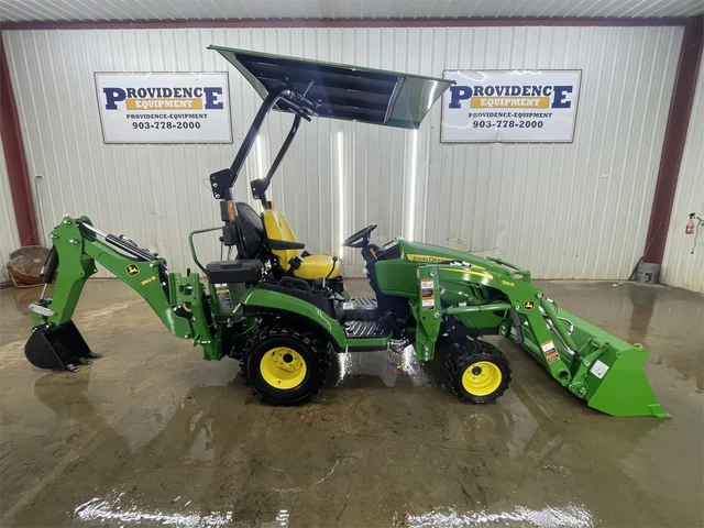 2022 John Deere 1025R 4Wd Backhoe Loader Tractor With Low Hours