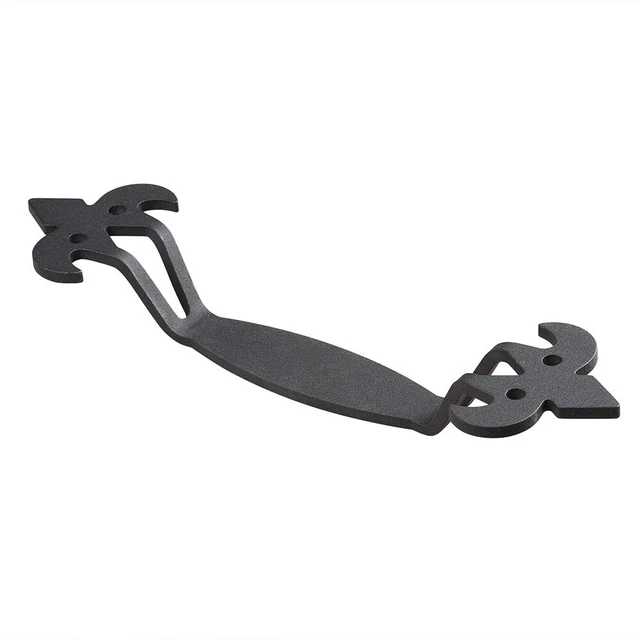 11"  Matte Black Sliding Barn Door Handle Vintage Cast Iron Pull Gate Cabinet 6