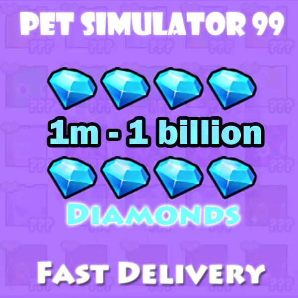 Pet Simulator 99 Gems (1m - 1b) | Roblox PS99 | Fast Delivery & Cheap