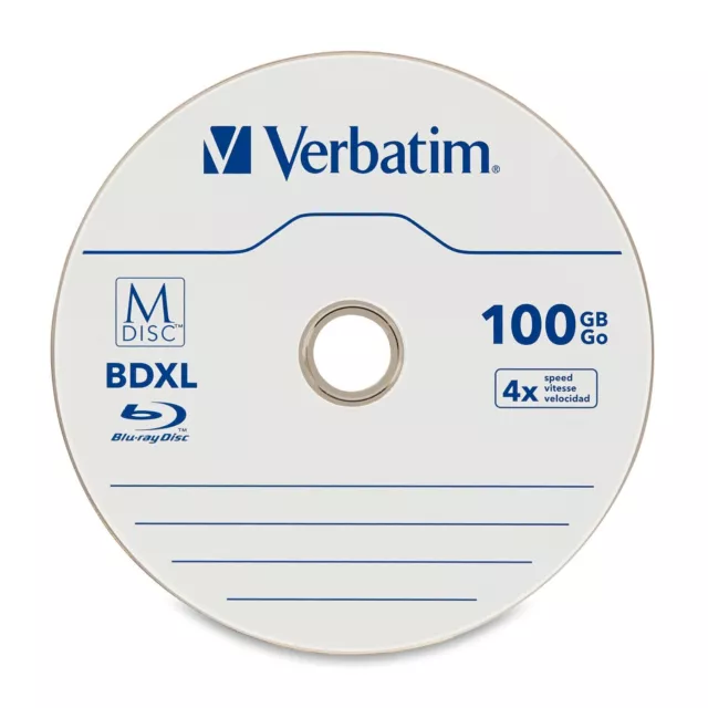 Verbatim Blu-ray Recordable Media - Bd-r Xl - 4x - 100 Gb - 1 Pack Jewel Case -