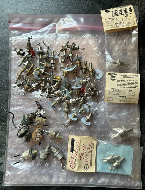 Huge Lot 50 SCR Silicon Controlled Rectifiers NOS and Used 1N1200 DO4 DO5 2N683