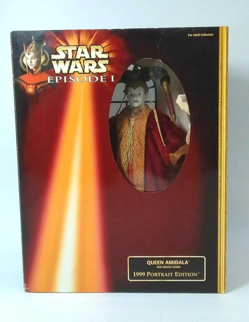 Star Wars Fashion Doll Model No.  Queen Amidala Red Sennett Gown Hasbro