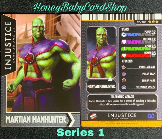 Injustice Arcade Series 1 Out of Print Card 77 Martian Manhunter
