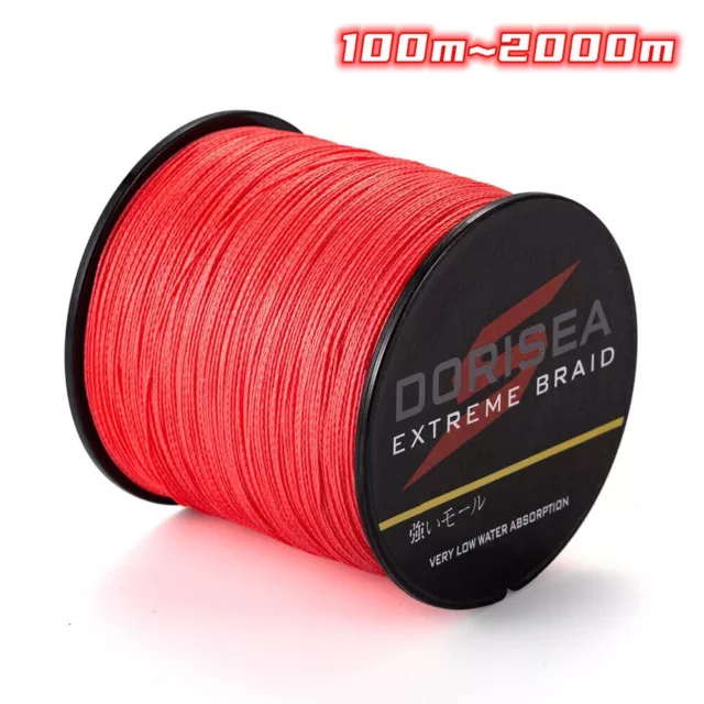 Sprctr Braid 100M-2000M 6LB-500LB Red Power PE Dyneema Braided Fishing Line