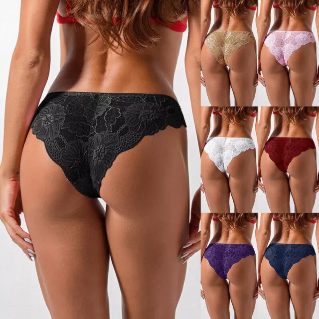 Sexy Women Lace Panties Knickers Lingerie Seamless Underwear G-string Briefs Us