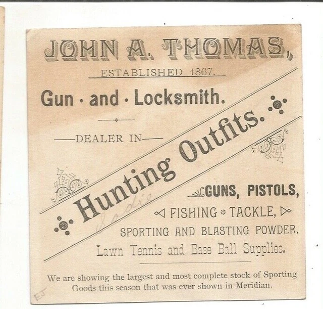 GUN LOCKSMITH PISTOLS FISHING BASE BALL  Meriden Connecticut  BLASTING POWDER