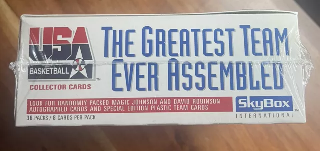 1992 SKYBOX USA DREAM TEAM Basketball BOX 36 PACKS !!  OVP !! RAR !! MJ HUNT !! 2