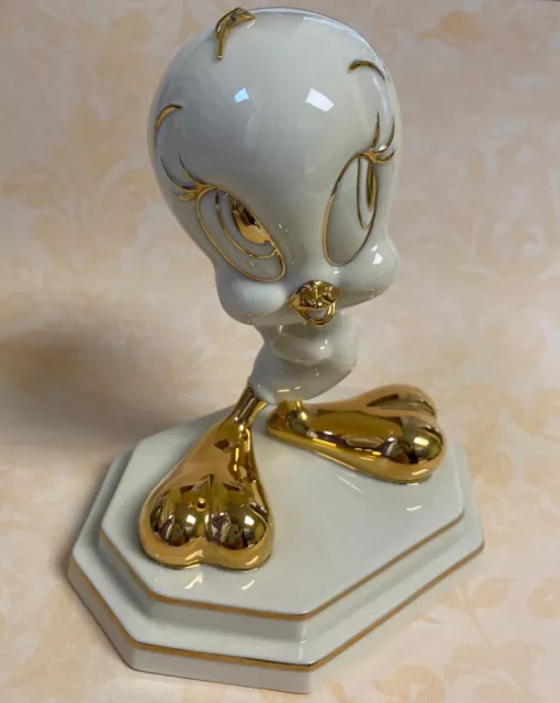 LENOX Looney Tunes TWEETY BIRD Porcelain Figurine 2000 WARNER BROS Gold Accents