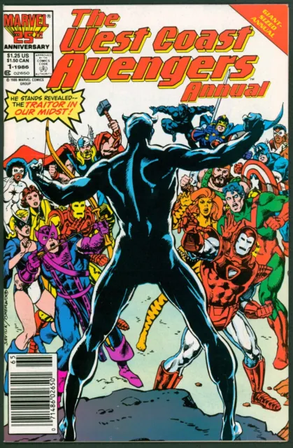 West Coast Avengers Annual 1 NM+ 9.6 Marvel 1986