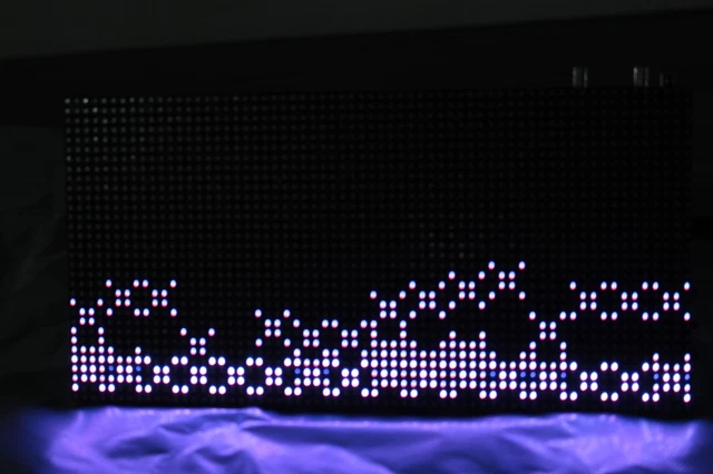 80-LED MIC/LINE Sound Level VU Meter RGB Music Audio Spectrum Dot Matrix Display | eBay