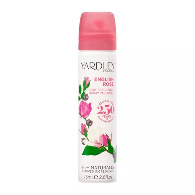 Yardley English Rose Deodorising Body Spray Women 75ml Ladies Fragrance