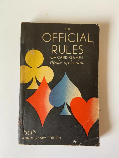 The Official Rules Of Card Games by Leonard Gracy - Pub: Card Comp 1937 PB Book