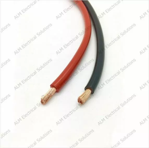 25mm² Automotive Marine Battery Cable 170 Amp - All Lengths - Black & Red