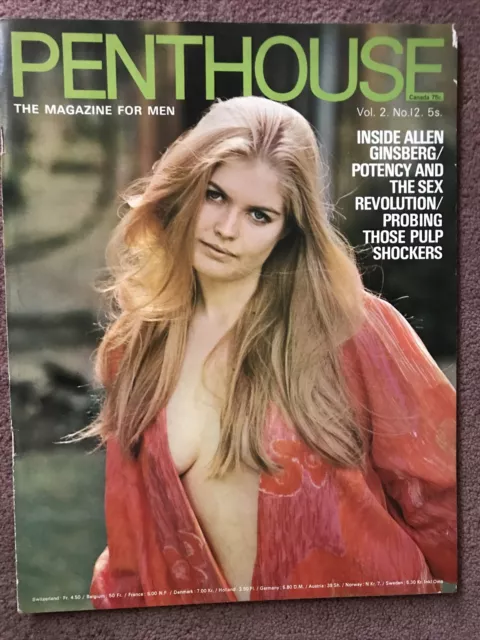 Vintage Penthouse Mens Magazine Vol 2 No 12 1967 VGC