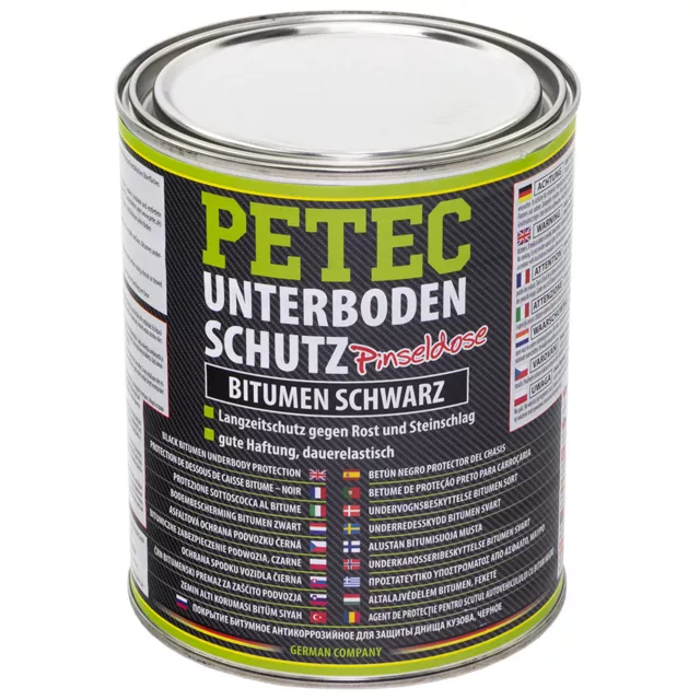 3x PETEC Steinschlag- & Unterbodenschutz, Spray, schwarz, 500mL