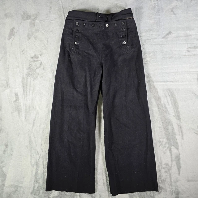1940s Black Naval Clothing Factory Pants