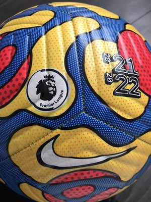 Nike Strike Soccer Ball - Premier League - White & Crimson - Soccer Master