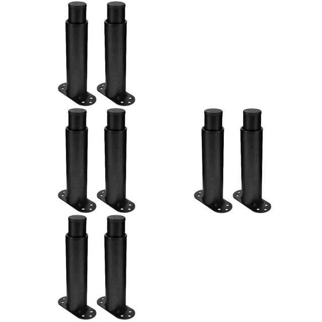 8 piezas Elevadores de cama de gabinete resistentes patas ajustables cama ajustables patas de repuesto