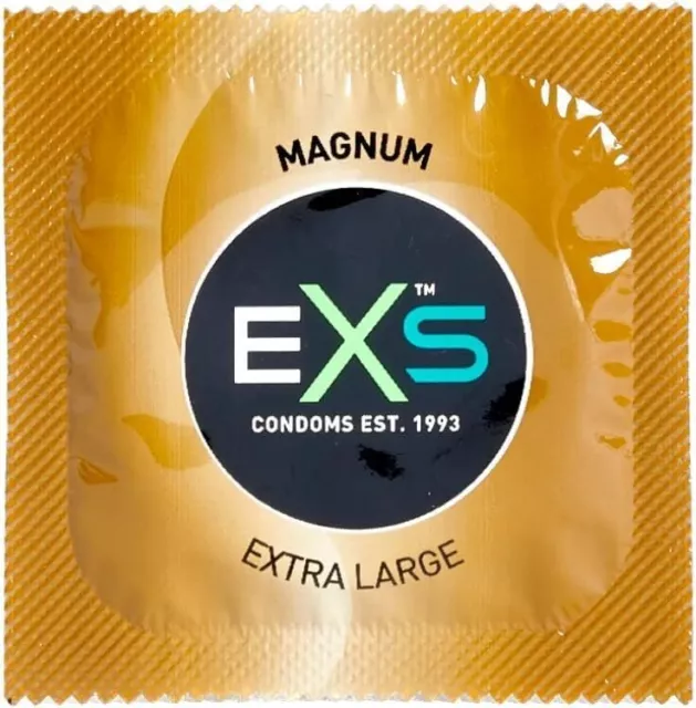 EXS | Magnum Condoms | Natural Lubricated Latex | Large Size |All Pack Sizes