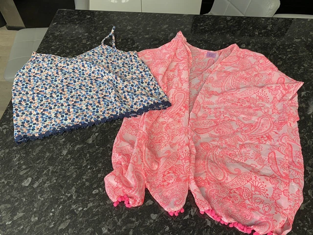 Girls Bundle AGE 11 & 11-12 Years Summer Top And Kaftan