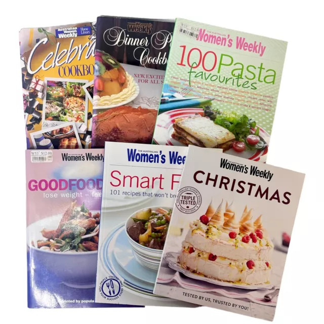 Christmas Party Celebration Cook Books Australian Womens Weekly Books  x 6